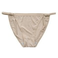 thumbnail image 1 of WULMLEO Adjustable G String Thongs for Women Sexy Transparent Underwear Low Rise Womens Thong Panties for Ladies Beige M, 1 of 2