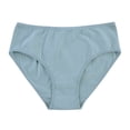 thumbnail image 1 of WULMLEO Cotton Bikini Brief Women's Breathable Panties Plus Size Light Blue L, 1 of 2