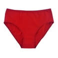 thumbnail image 1 of WULMLEO Cotton Bikini Brief Women's Breathable Panties Plus Size Red 2XL, 1 of 2