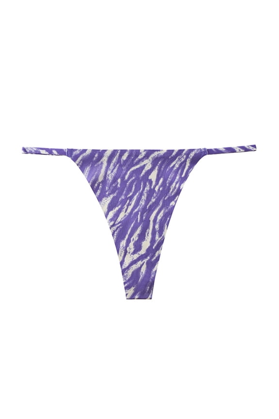 Cotton V-String Panty/Underwear Multicolor New Purple XL