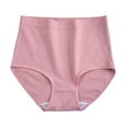 thumbnail image 1 of WULMLEO EveryWear Cotton Brief Period Plus Size Underwear - Heavy Absorbency - Comfortable, Thin, and Keeps You Dry from All Leaks Pink 3XL, 1 of 2