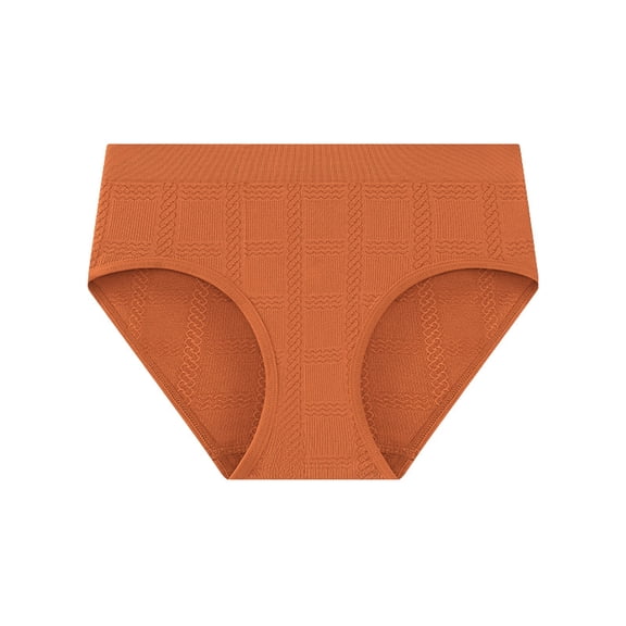WULMLEO Fashion Low Waist Underwear Color Striped Briefs Underwear Panties Saffron L