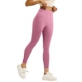 thumbnail image 1 of WULMLEO High Waisted Leggings for Women Tummy Control Fitness Seamless Yoga Pants Stretchy Buttery Soft Workout Leggings Pink 2XL, 1 of 6