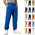 thumbnail image 1 of WULMLEO Men's Jogger Pants with Pockets Drawstring Tapered Athletic Sweatpants for Gym Running Casual Royal Blue M, 1 of 7