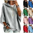 thumbnail image 1 of WULMLEO Oversized Hoodies for Women Stretch Drawstring Hooded Sweatshirts Pockets Light Green 2XL, 1 of 7