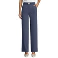thumbnail image 1 of WULMLEO Pants for Ladies Over 50, Perfect Drape High Rise Pull-On Stretch Pants,Pulisa Pant Navy M, 1 of 6