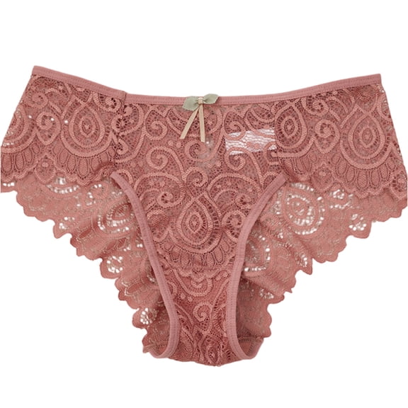 WULMLEO Sexy Cheeky Panties for Women Lace Criss Cross Bikini Underwear Khaki XL