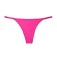 thumbnail image 1 of WULMLEO Sexy G-String Thong for Women – Solid Ring Linked Design Hot Pink M, 1 of 2