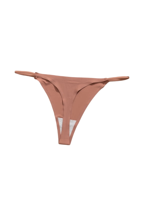 Sexy G-String Thong for Women – Solid Ring Linked Design Pink M