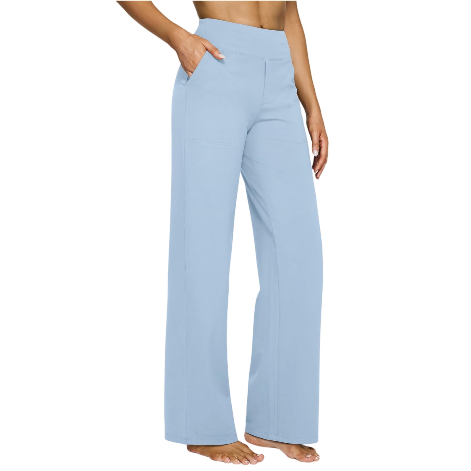 WULMLEO Straight Leg Yoga Pants Women High Waisted Soft Leggings with — free download
