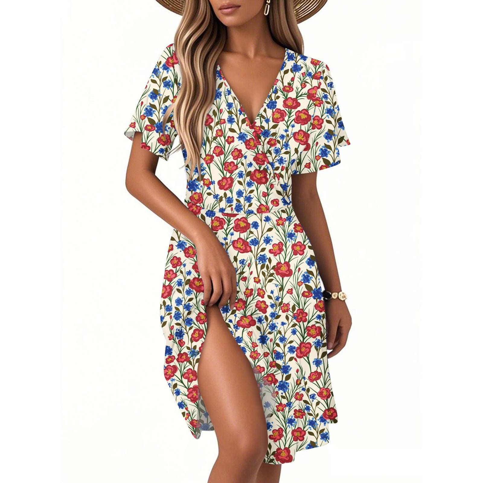 flowy arm dresses 4 EVER WINNER Computer Desk with Drawers, Farmhouse Home Office Desk w 04112024md Oliphant Women's Roll Sleeve Size:30W L32