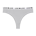 thumbnail image 1 of WULMLEO Thongs for Women Sexy,Seamless Underwear for Ladies Cotton Thongs for Women Low Rise with Thick Band Gray S, 1 of 2