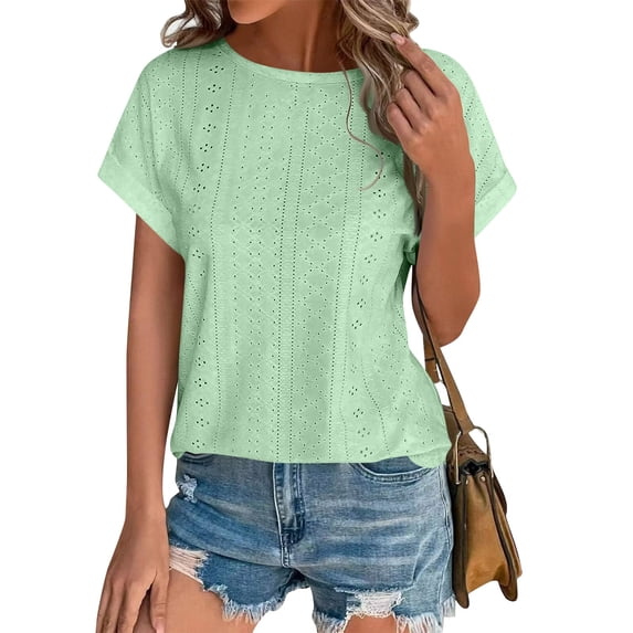 WULMLEO Women Housekeeping Uniform Soft Stretchy Cleaning Clothes for Housekeeping Stretchy Scrub Tops Nursing Scrubs Light Green L