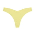 thumbnail image 1 of WULMLEO Women Low Rise Bikini Bottoms - Moderate Coverage Bathing Suit Bottoms Low Waisted Swimsuit Bottoms Brief 2025 Fluorescence Yellow S, 1 of 2