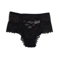 thumbnail image 1 of WULMLEO Women Panties Lace Sexy Naughty Panty Seamless Criss-Cross Lingerie High Rise Thongs Sexy Plus Size Underwear Black S, 1 of 3