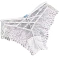 thumbnail image 1 of WULMLEO Women Sexy Panties Lace Cheeky Panty Rhinestone Bikini Underwear White XL, 1 of 3