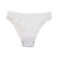 thumbnail image 1 of WULMLEO Women Underwear Pure Silk Briefs Panties 1 Pairs Lace String Soft Smooth Healthy Bikini Classic Underpants White XL, 1 of 3