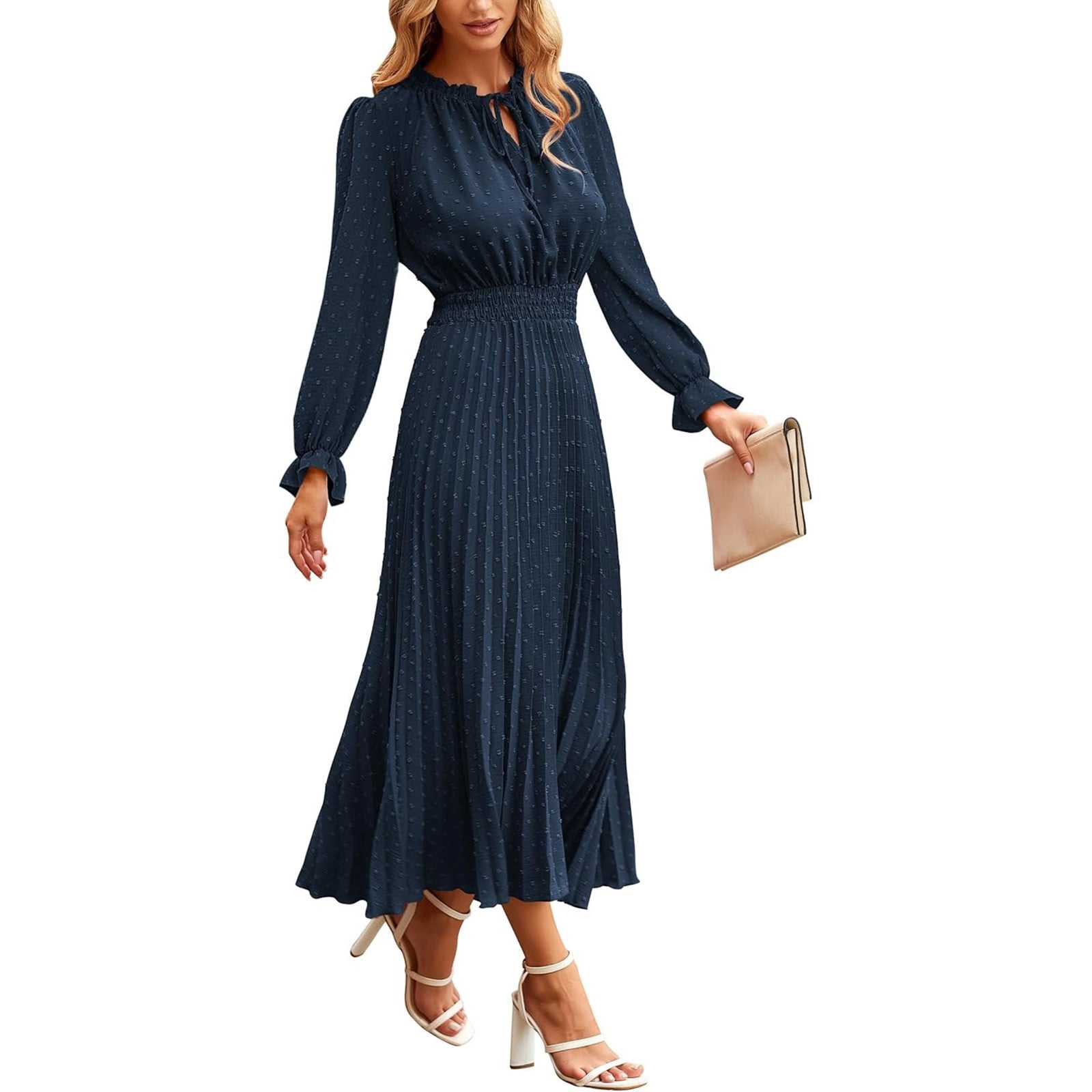 party dresses that hide belly bulge Emerald Green Wool Midi Dress  Handmade Fit & Flare