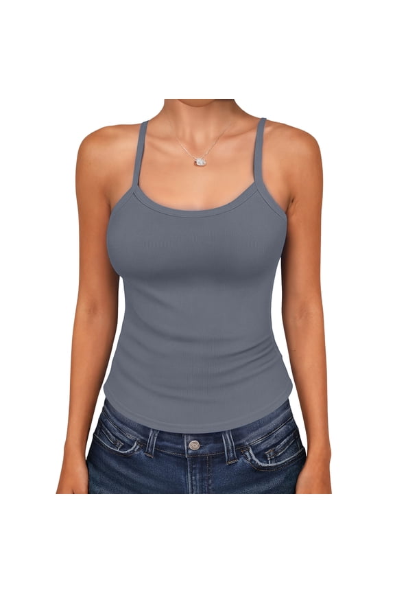 Women's Crop Top Bra - Shiny Partywear, Sexy Clubwear Sports Bra for Dance Festivals Costumes Gray M