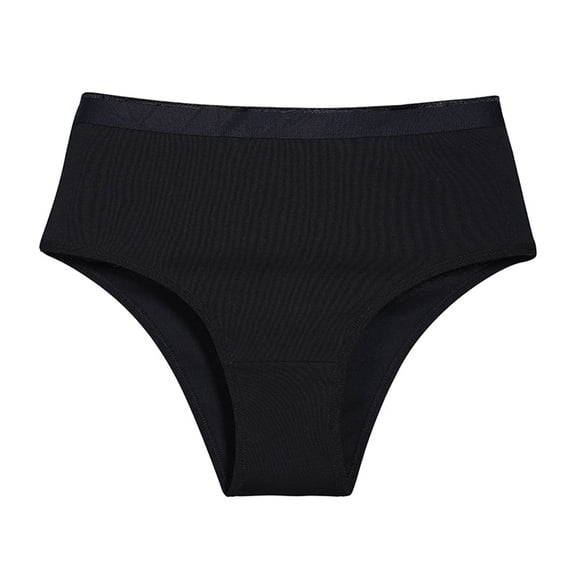 WULMLEO Women's Disposable Underwear Travel Panties High Cut Briefs for Travel/Spa/Emergencies Black L
