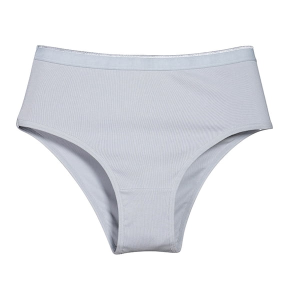 WULMLEO Women's Disposable Underwear Travel Panties High Cut Briefs for Travel/Spa/Emergencies Gray S