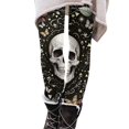 thumbnail image 1 of WULMLEO Women's Halloween Leggings 3D Skeleton Yoga Legging Pants Graphic Stretch Costume Tight Trousers Dark Gray 2XL, 1 of 5
