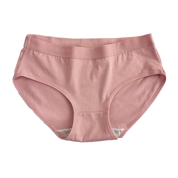 WULMLEO Women's Low-Rise Panties Triangle Underwear Ladies Brifes Soft Underpants Pink L