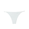 thumbnail image 1 of WULMLEO Women's Metallic Thong Bikini Bottom Low Rise Cheeky Swim Bottoms Beachwear White XL, 1 of 2