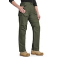 thumbnail image 1 of WULMLEO Women's Stretch Tactical Pants Water Resistant Ripstop Cargo Work Bottoms Outdoor Lightweight Hiking Tousers Army Green M, 1 of 4
