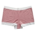 thumbnail image 1 of WULMLEO Women's Underwear Boy Shorts Pack, 3-Pack, Microfiber Boy shorts Underwear Women Pack, Lace Panties for Women Pink L, 1 of 2