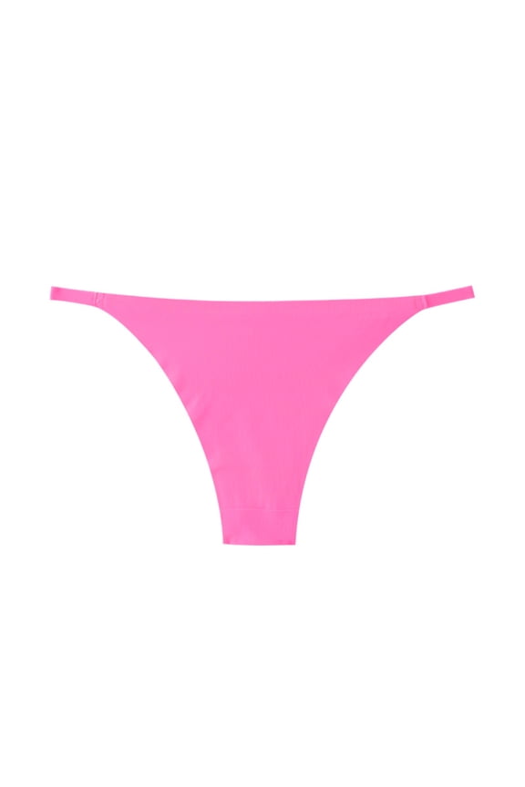 Womens Metallic G-String Thongs High Waist T-Back Micro Briefs Sexy Lingerie Underwear Pink M