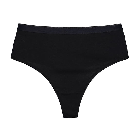 WULMLEO Womens Understated Cotton Full Coverage Brief Panty Black L