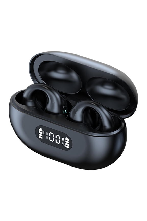 Bluetooth Headphones For IOS Clip On Ear Style Earcuffs CVC Earphones I0Y7 Earring For Android 5.3 Conduction Bluetooth N1Y1