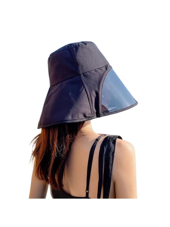 Sun Hats for Women Sun Goggles UV Protection Wide Brim with Neck Flap Visor Beach Hat Oudtoor Hiking Bucket Hats