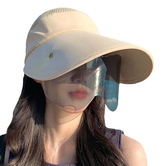 WUODHTW Wide Brim Sun Hat for Women Summer Goggles UV Protection Beach Visor Cap Oudtoor Sports Golf Camping Hiking Cycling