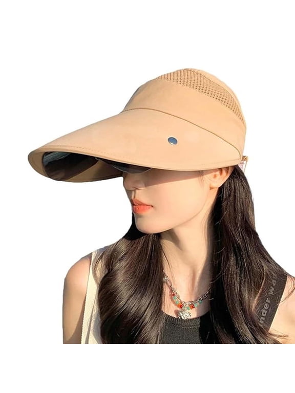 Wide Brim Sun Hat for Women Summer Goggles UV Protection Beach Visor Cap Oudtoor Sports Golf Camping Hiking Cycling