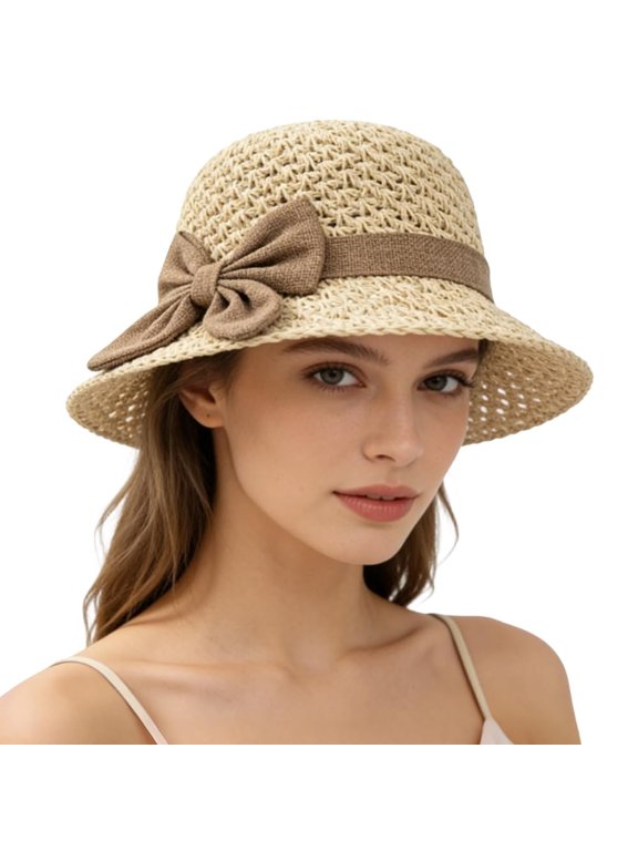 Womens Straw Hat, 2026 New Beach Sun Straw Hats for Women, Summer Hats for Vacation Travel