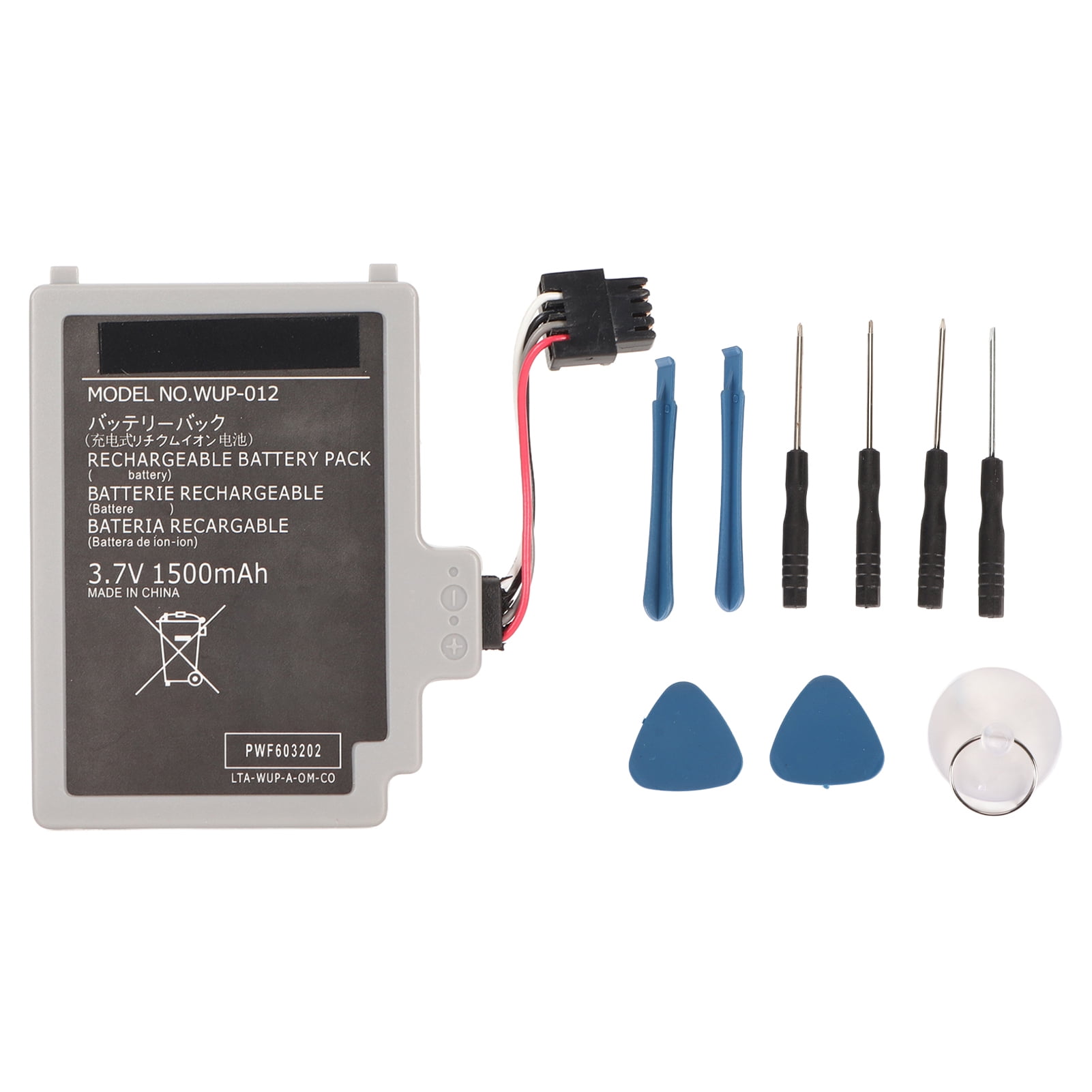 WUP 012 Gamepad Battery 1500mAh Rechargeable Replacement Lithium Ion