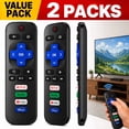 thumbnail image 1 of Ustris 2 pack Replacement Remote Control Only for Roku TV, Compatible for TCL Roku/Hisense Roku/Onn Roku/Sharp Roku/Element Roku/Westinghouse Roku/Philips Roku Smart TVs (Not for Roku Stick and Box), 1 of 7