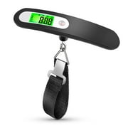 WUSI Digital Luggage Scale Gift for Traveler Suitcase Handheld Weight Scale 110lbs(Black)
