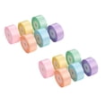 thumbnail image 1 of WUSUOWEI 12 Roll Pastel Satin Ribbon Set Double Side Rainbow Color Silk Satin Ribbon Assortment for Crafts Gift Wrapping Birthday Party Weddings Decor DIY Hair Bows, 1 of 4