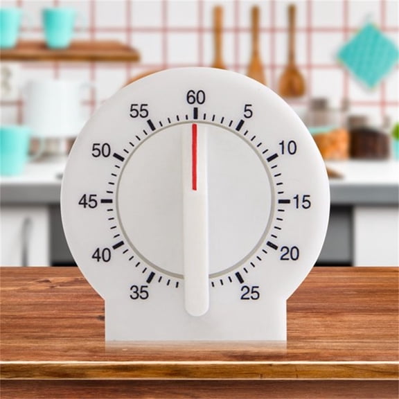 WUSUOWEI 1PCS 60 Minute Wind Up Round Mechanical Timer Visual Countdown Clock with Loud Alarm,Circular Mechanical Timer Portable Countdown Timer for Work Cooking Meeting and Sports