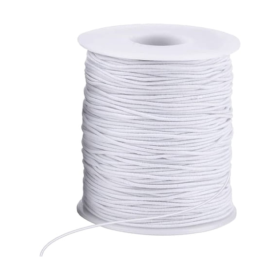 WUSUOWEI 1Roll 1 mm x 55 Yards Elastic String for Bracelets,Sturdy Durable Stretchy Elastic Cord for JewelryMaking,Necklaces,Bracelets,Beading