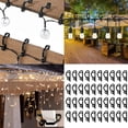 thumbnail image 1 of WUSUOWEI 40PCS String Light Siding Hooks Black Mini Hanging Hooks Outdoor Weather Proof Clips for String Lights Xmas Decor Light Hooks Christmas Decor Hanger, 1 of 8