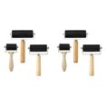 thumbnail image 1 of WUSUOWEI 6 Pack Rubber Brayer Roller, Hard Rubber Applicator Art Craft Roller for Print Making Ink and Stamping Wallpapers Gluing Construction Tools, 3 Sizes, 1 of 9