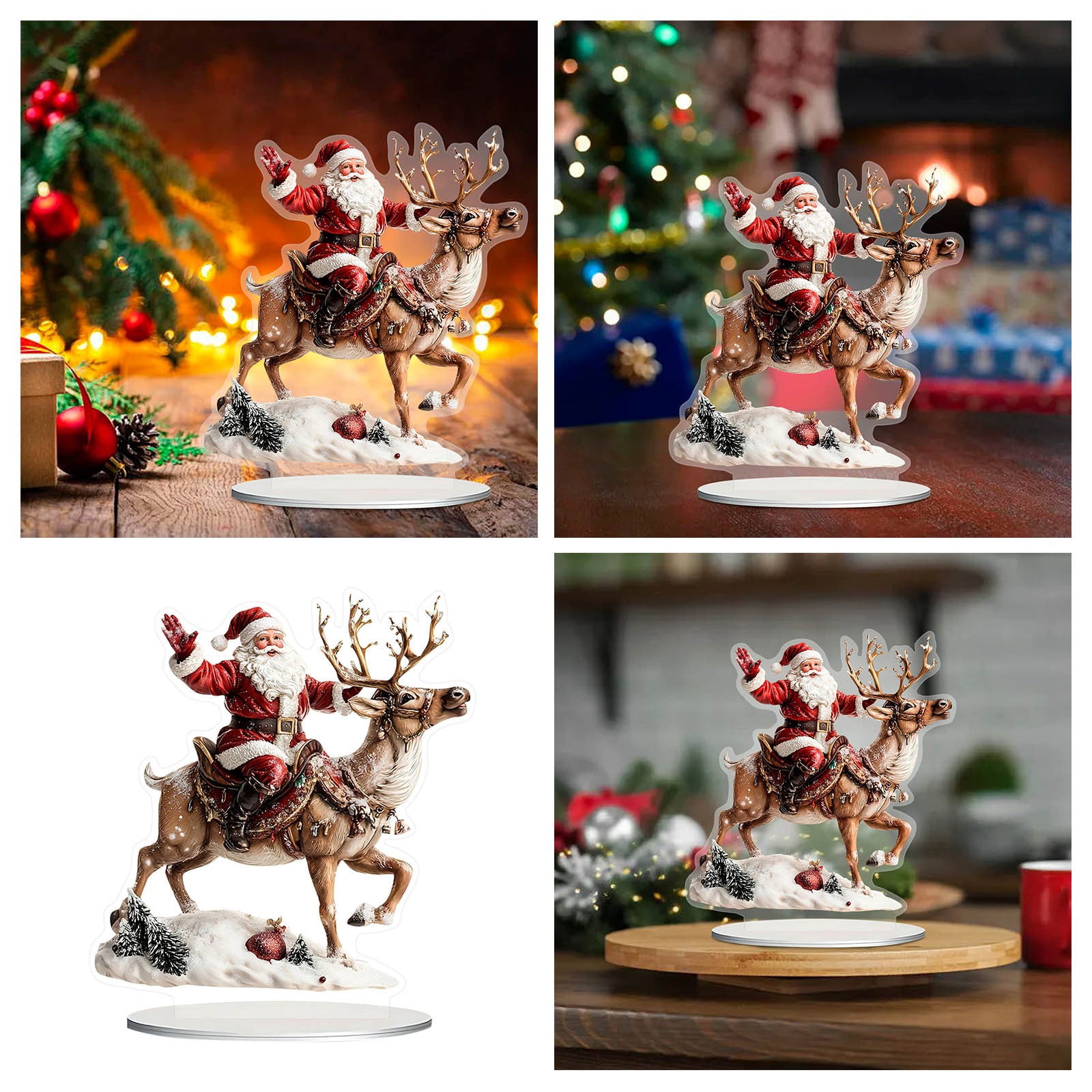 WUSUOWEI Acrylic Christmas Ornament 2D Flat Decorative Sign Christmas — free download