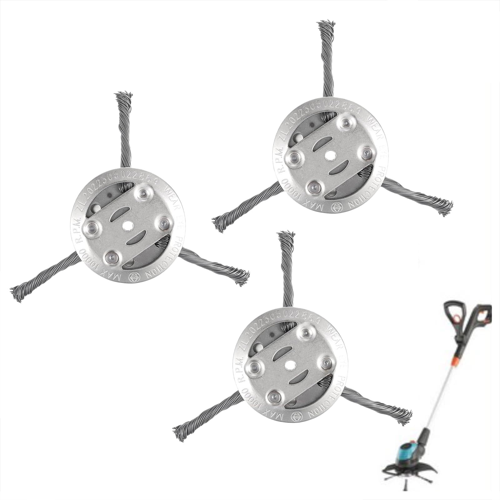 BANDUN Wall Mount Weed Eater Rack With Storage - Organizer For Cordless String Trimmer & Accessories