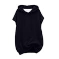 thumbnail image 1 of WUSUOWEI Sweatshirt For Women Sleeveless Hooded Sweatshirt Zip Up Casual Womens Tunic Top with Splice Design M, 1 of 4