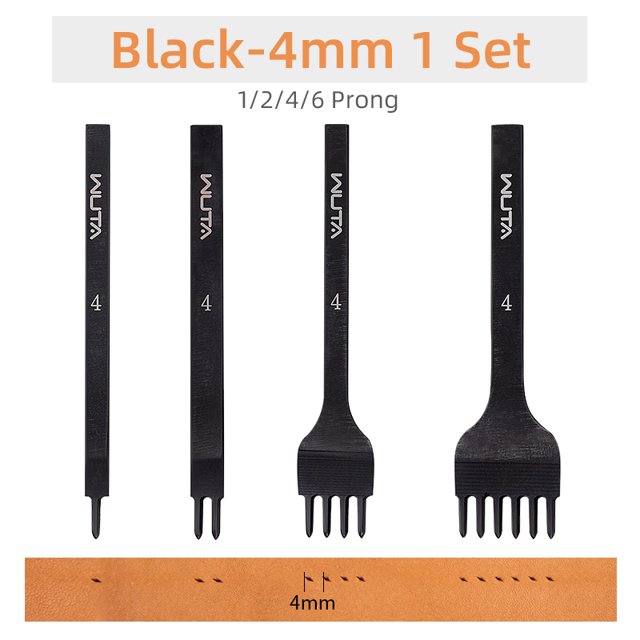 WUTA Basic Leather Chisel Tool Diamond Pricking Iron Hole Punch