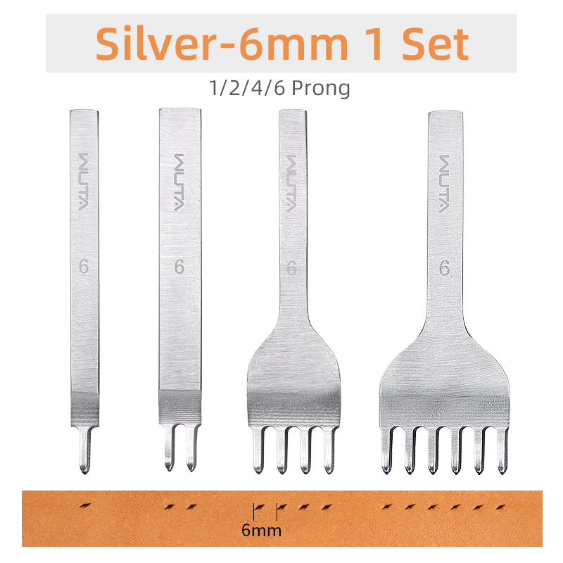 WUTA Basic Leather Chisel Tool Diamond Pricking Iron Hole Punch